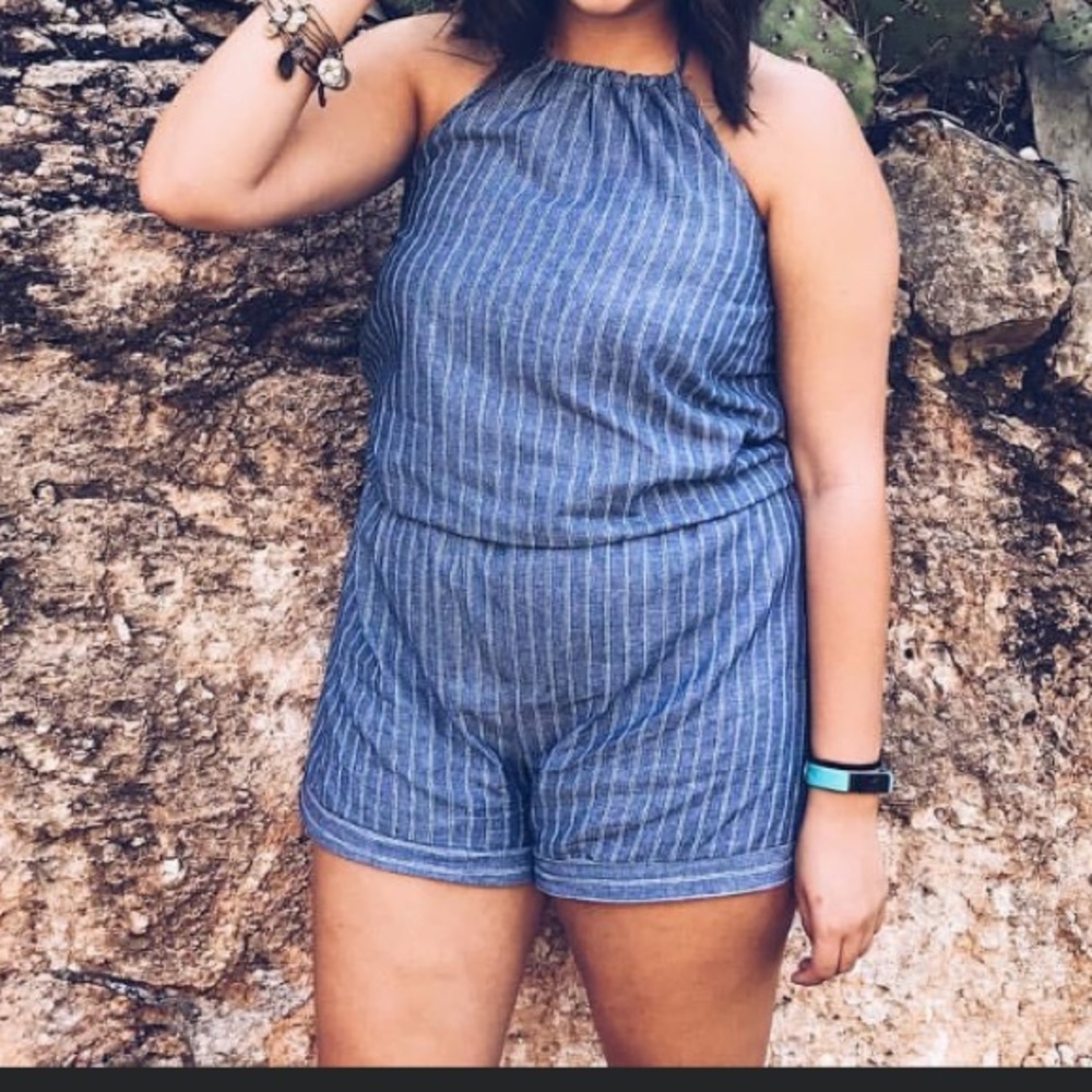 Striped romper - Picture 1 of 2
